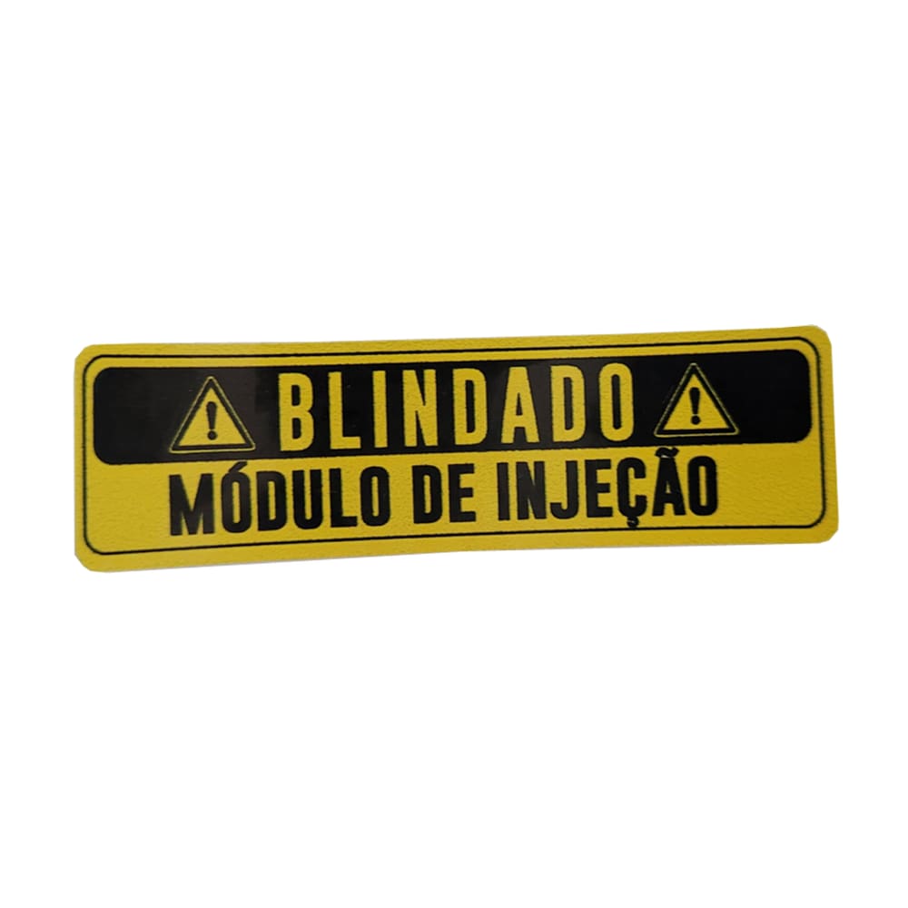 Adesivo Rótulo 7x7cm Módulo De Injeção Blindado