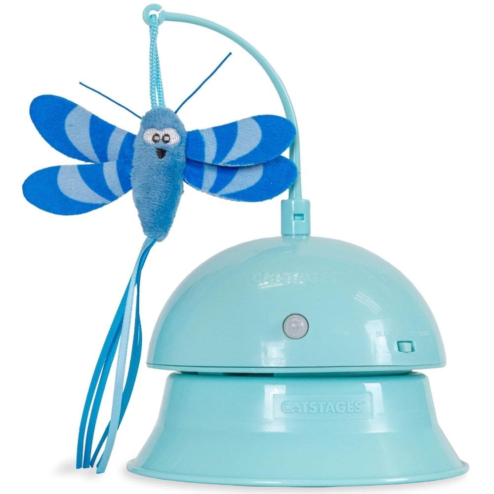 Brinquedo Catstages Eletrônico Flutter Dome Toy Giratório Ativado Por Movimento Para Gatos