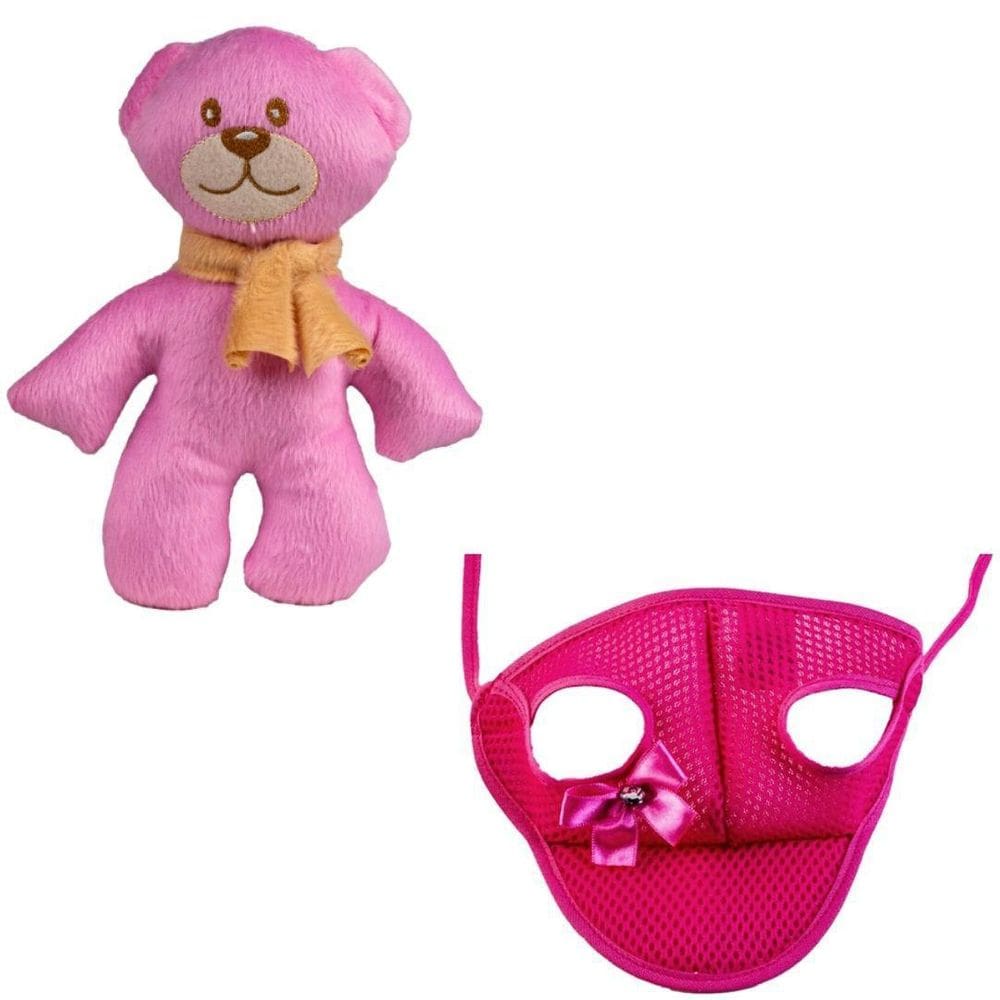 Kit Boné E Pelúcia Ursinho Para Cães E Gatos - G