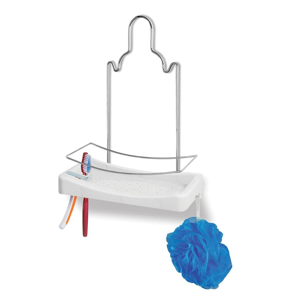 Porta Shampoo Cromo Colors Branco