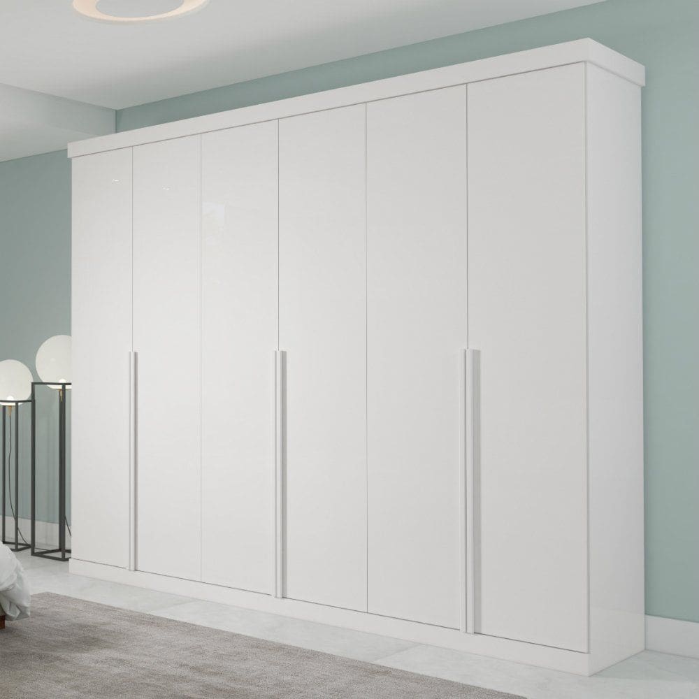 Guarda Roupa Casal 6 Portas 100 MDF Guarapari Panan
