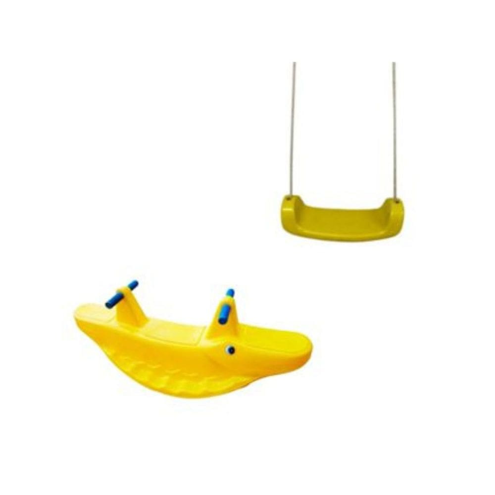 Brinquedo Gangorra Jacaré Infantil – Para 2 Crianças se Divertirem ao Ar Livre