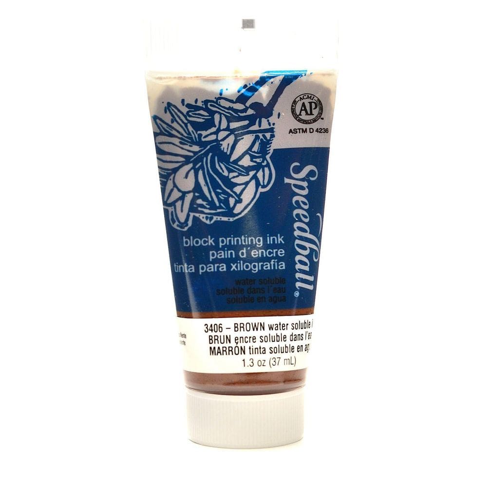 Tinta De Xilogravura Speedball Base Agua 3406 Brown 37Ml