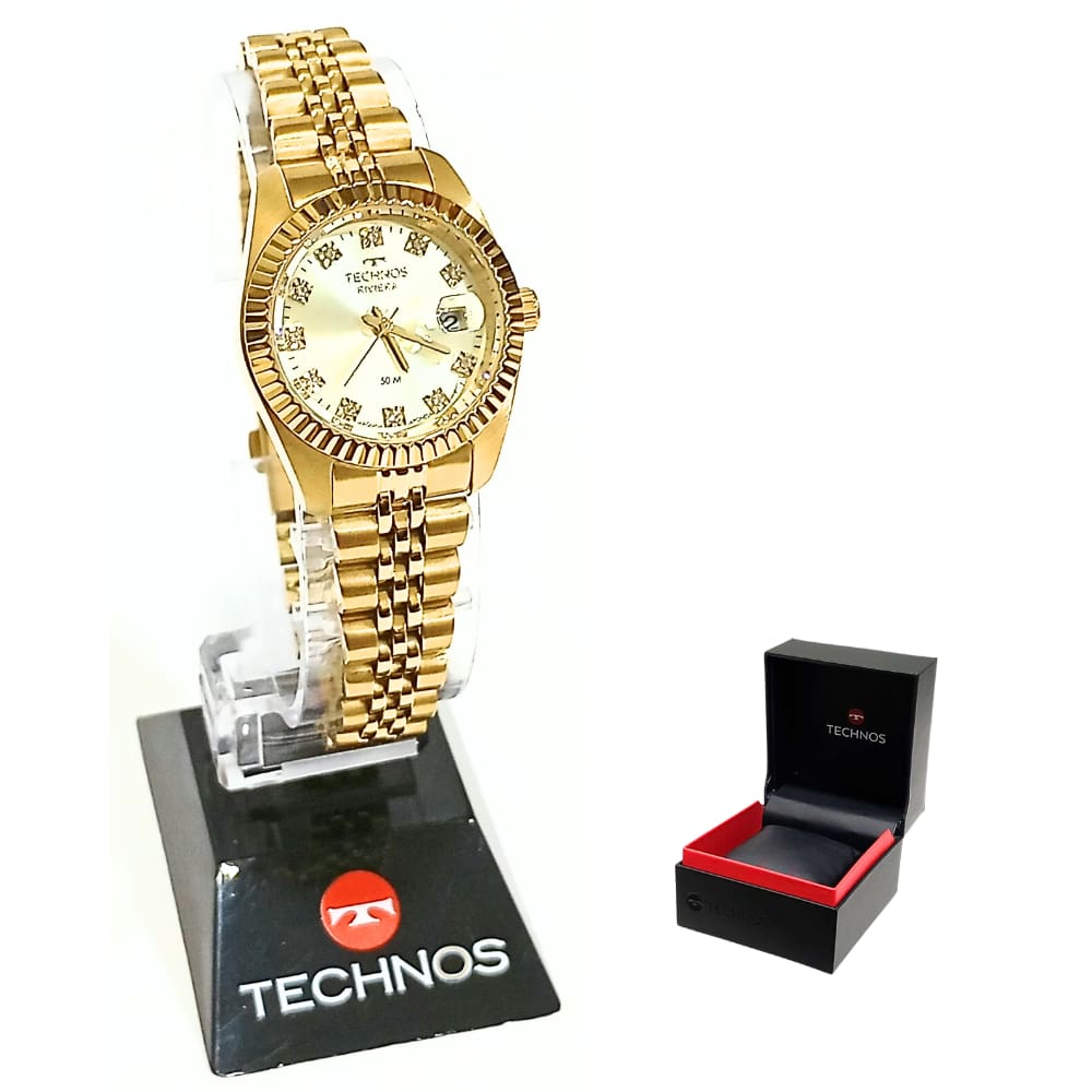 Relógio Technos Feminino Analógico Dourado Riviera 2015CEL/1X