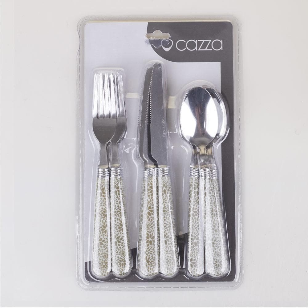 Faqueiro 12 Peças Decorado Organic Cazza