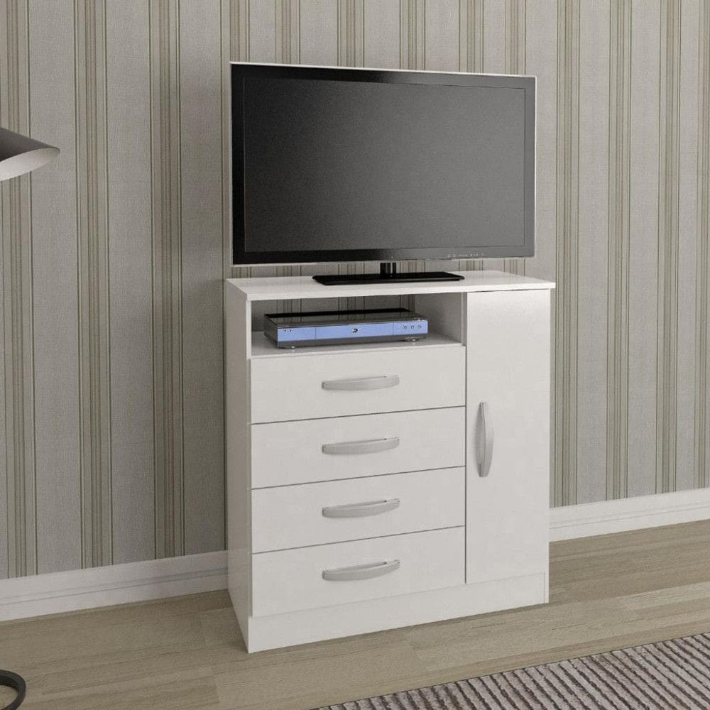 Cômoda 4 Gavetas 1 Porta Delta Atualle