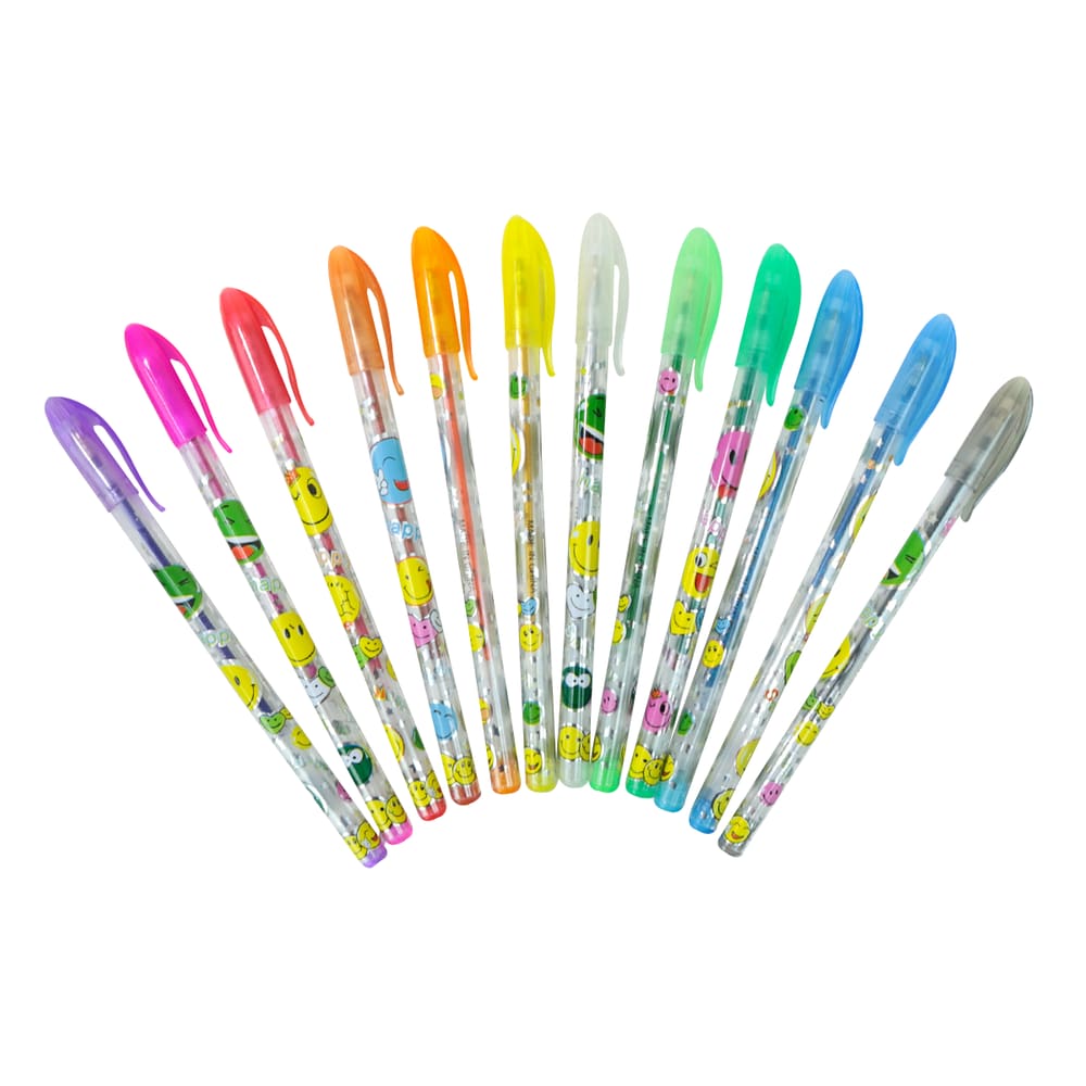 Jogo De Canetas Colorgel Com 12 Unidades