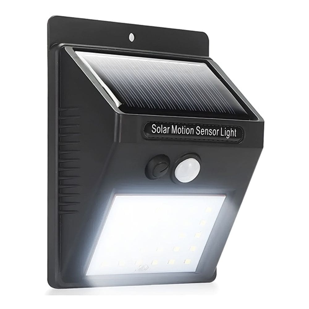 Luminária Solar 30 Leds Sensor de Movimento Lâmpada Á Prova D`água para Área Externa Jardim