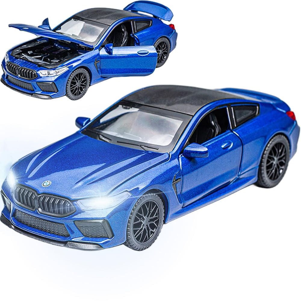 Carro de brinquedo ERBADIHAGO BMW M8 1/32 Scale com Light & Sound Boys 3+