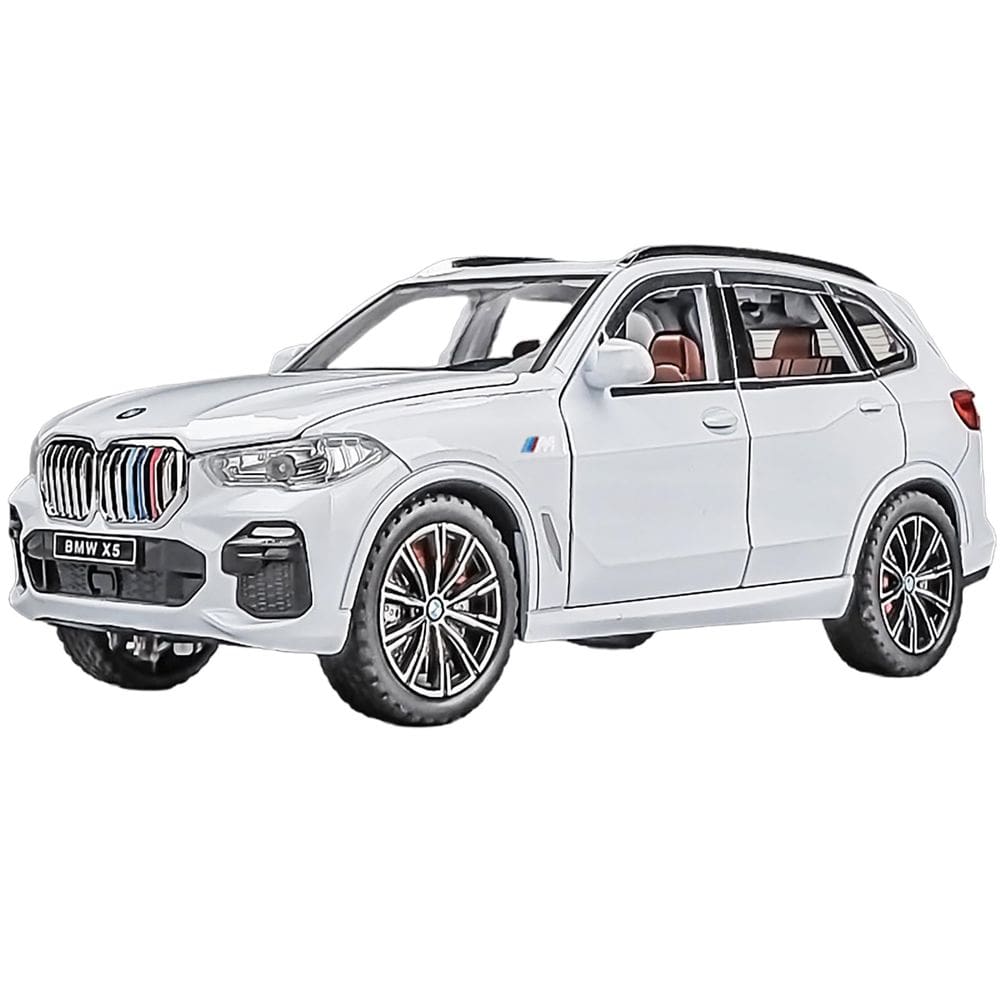 Carro de brinquedo ERBADIHAGO compatível com BMW X5 1/32 com luz e som