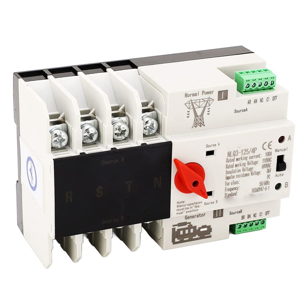 Interruptor de transferência automática de energia Focket NLQ3 125 4P 100A