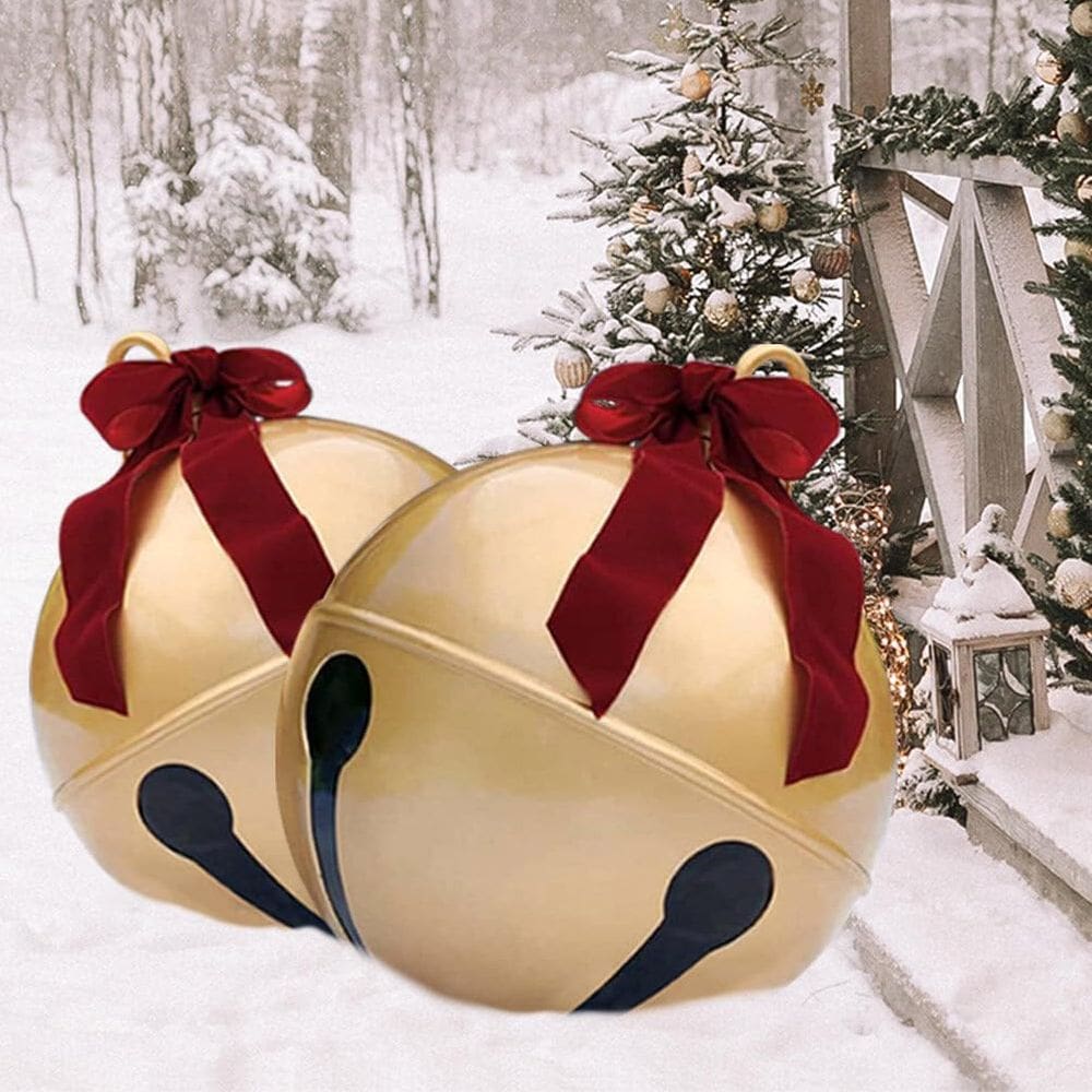 Bola de Natal inflável Yuthsona Giant Jingle Bell de 60 cm