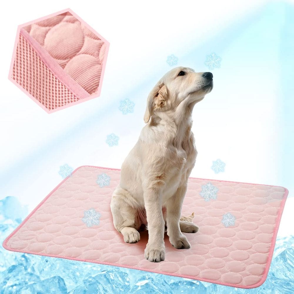 Tapete de resfriamento para cães MeiMiyu Ice Silk lavável para ambientes internos/externos