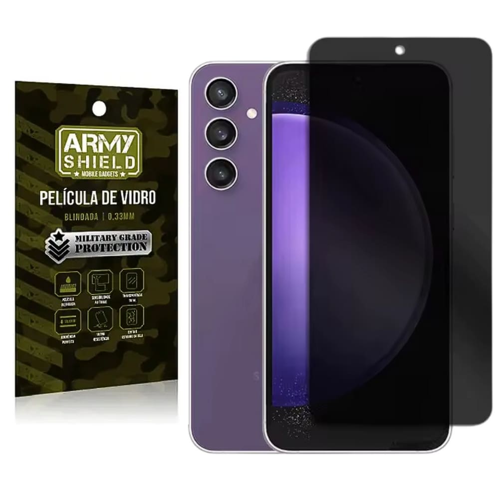 Película Privativa Galaxy S25 Ultra de Vidro 3D Blindada - Armyshield