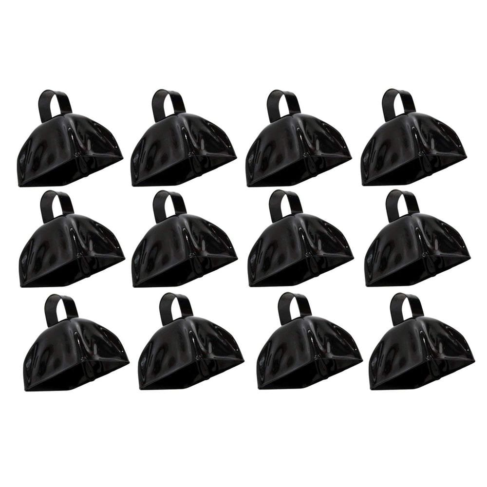 Pacote Cowbells Rhode Island Novelty Metal Black de 3 polegadas com 12