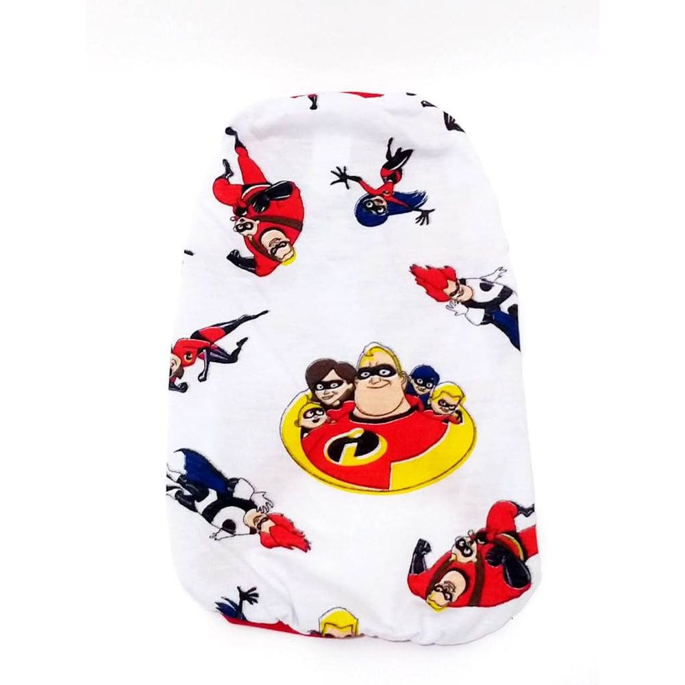 Pijama para cachorro Estampa Os Incríveis branca Tamanho P