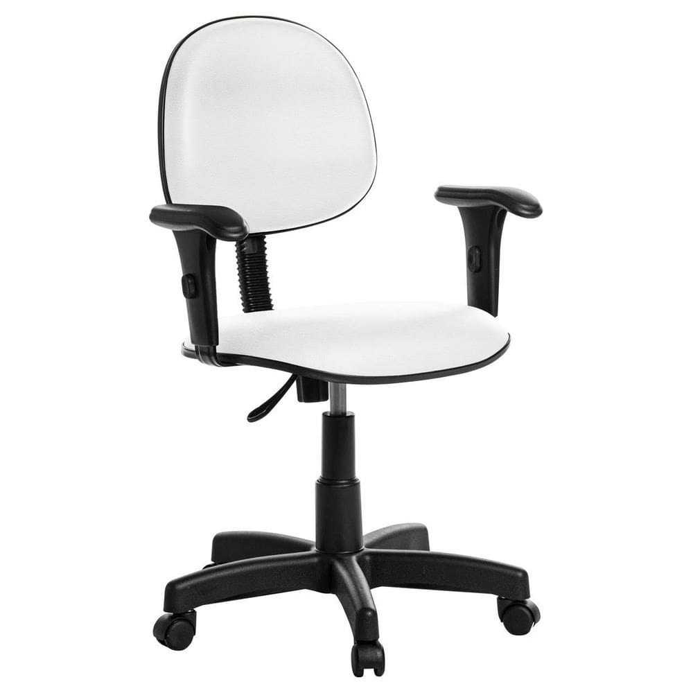 Cadeira Para Escritório Executiva Com Braço Rv Branco