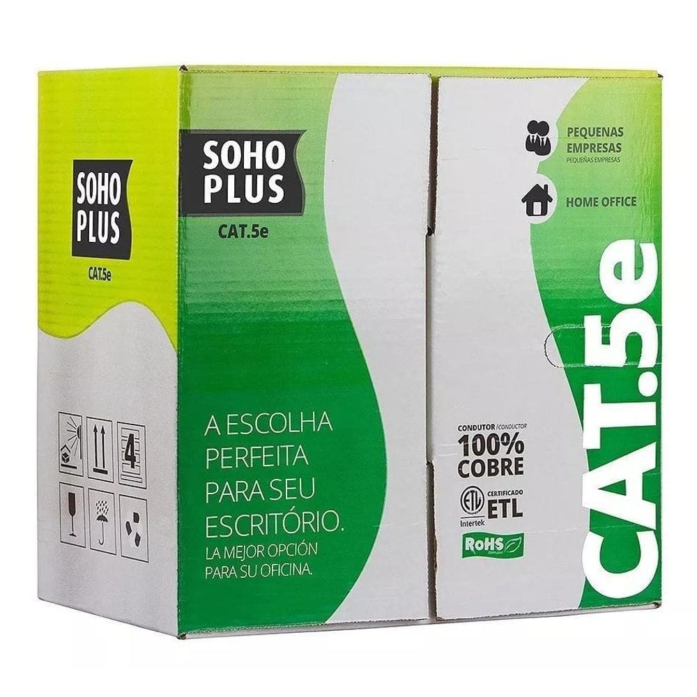 Cabo de Rede LAN Furukawa SohoPlus Azul Cat5e 24AWG CMX 305m