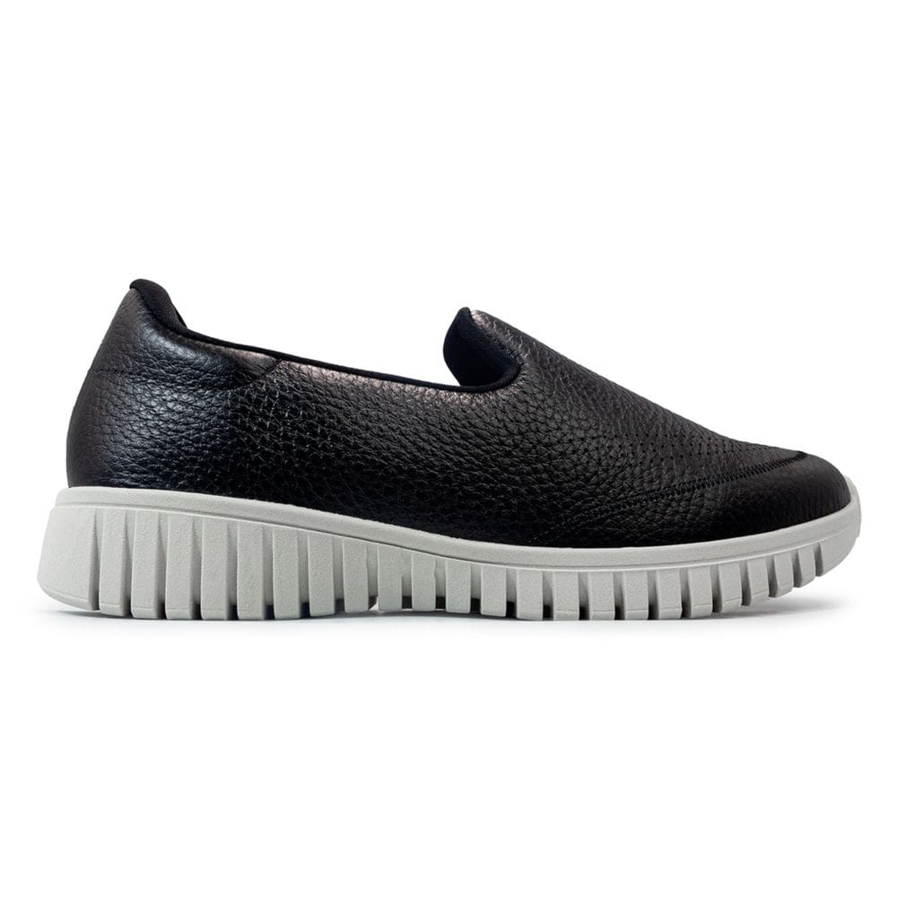 Tênis Usaflex Feminino Slip On Couro Casual AE22040