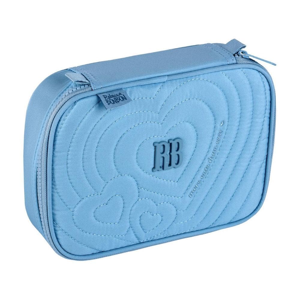 Estojo Box Rebecca Bonbon Escolar Juvenil Meninas - Azul