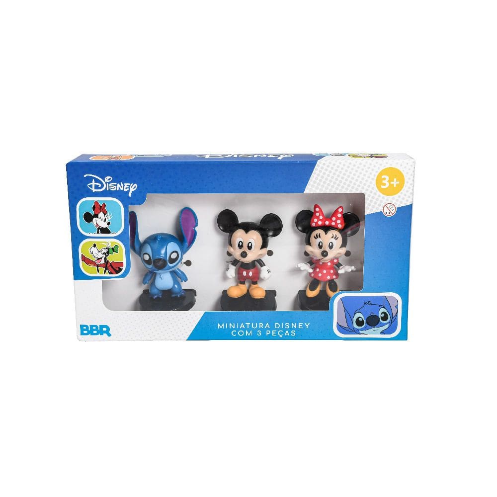 Bonecos - 3 Miniaturas Disney TERRACO
