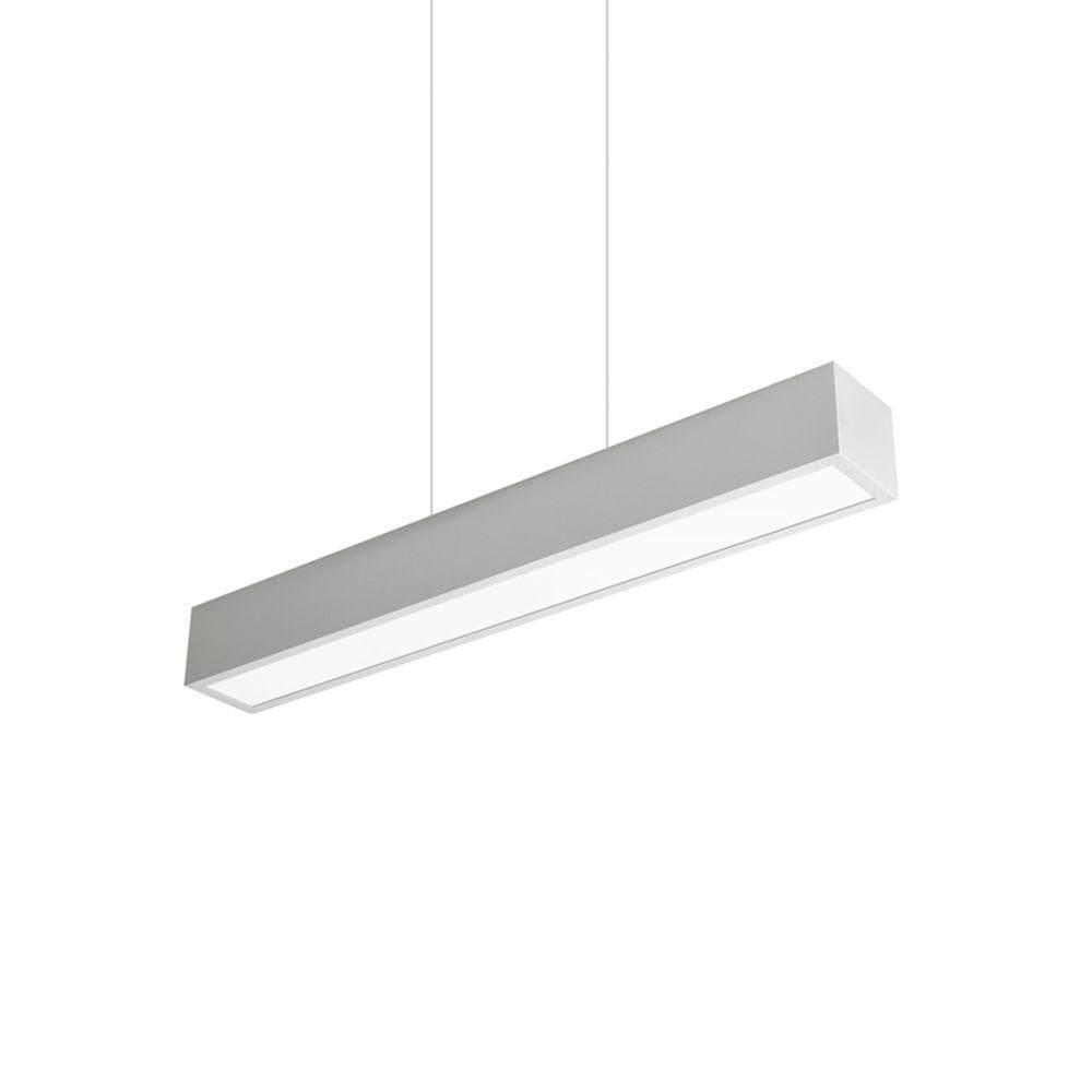 Lustre Pendente Newline Sobrepor V 466 Led Bivolt Branco 4000k Luz Neutra