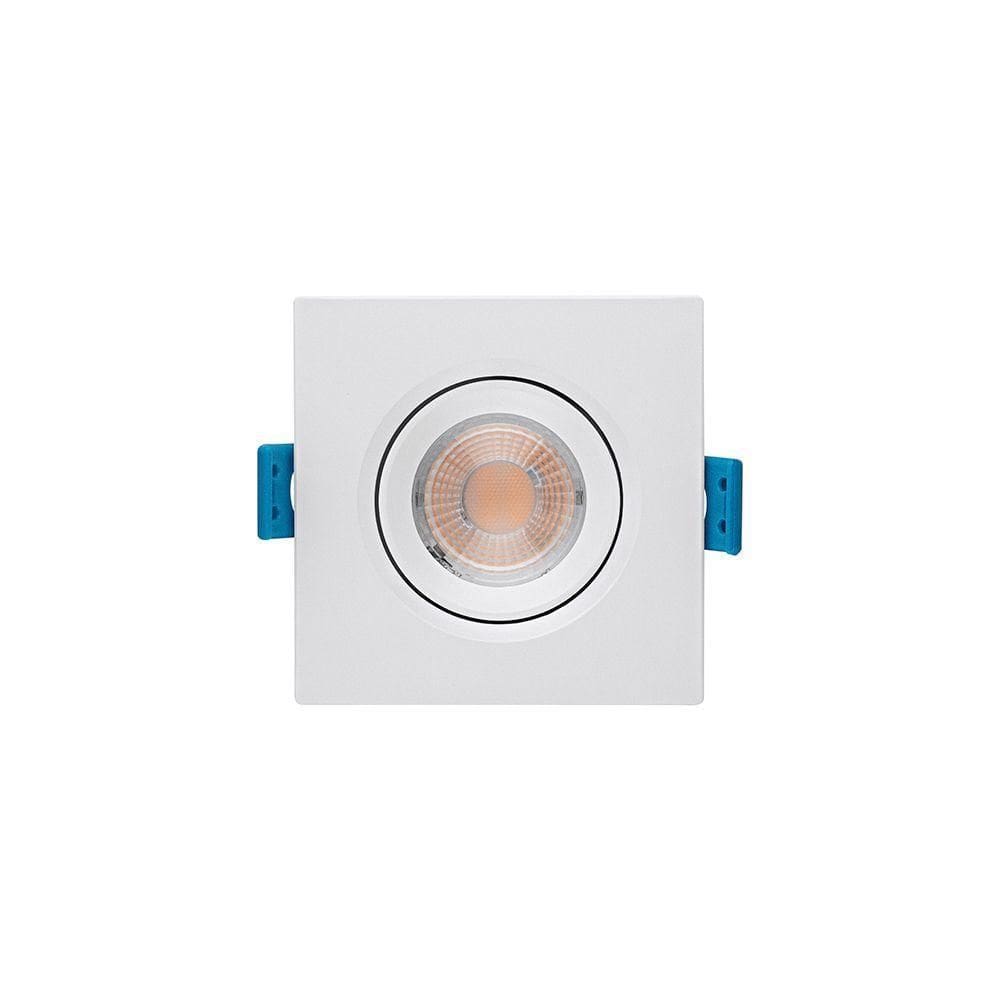 Spot De Led De Embutir Stella Easy Quadrado 3w Bivolt Branco 4000k Luz Neutra