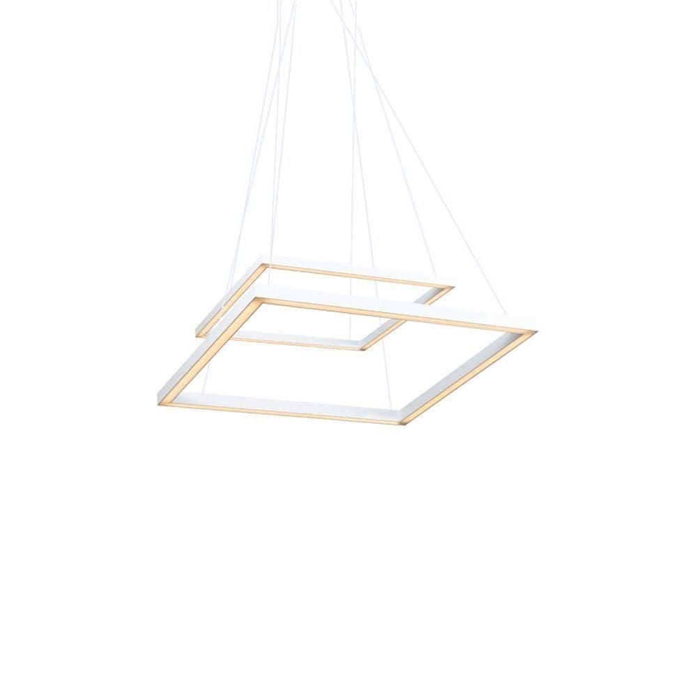 Lustre Pendente Newline Fit Led 748 Bivolt Branco 3000k Luz Amarela