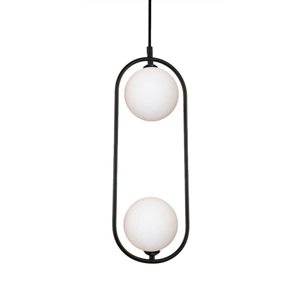 Lustre Pendente Quality Cadre 1334 G9 Bivolt Preto Branco