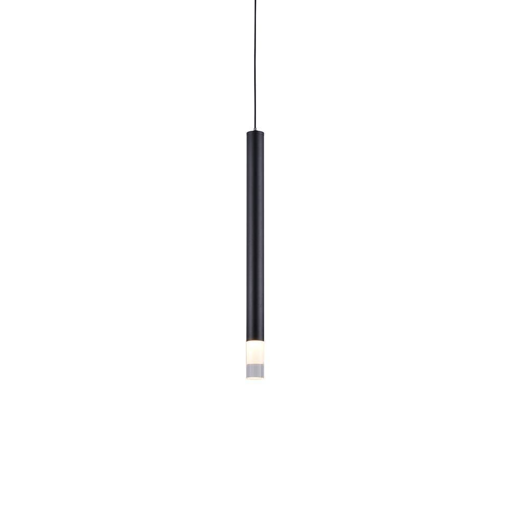 Lustre Pendente Nordecor Lana 2691 35cm Preto Led Bivolt Preto 2691