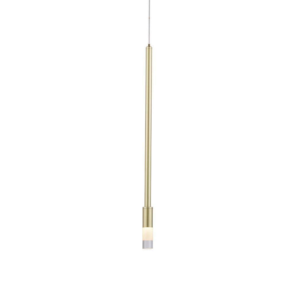 Lustre Pendente Nordecor Nima 2679 Dourado Fosco Led Bivolt Dourado Fosco 2679