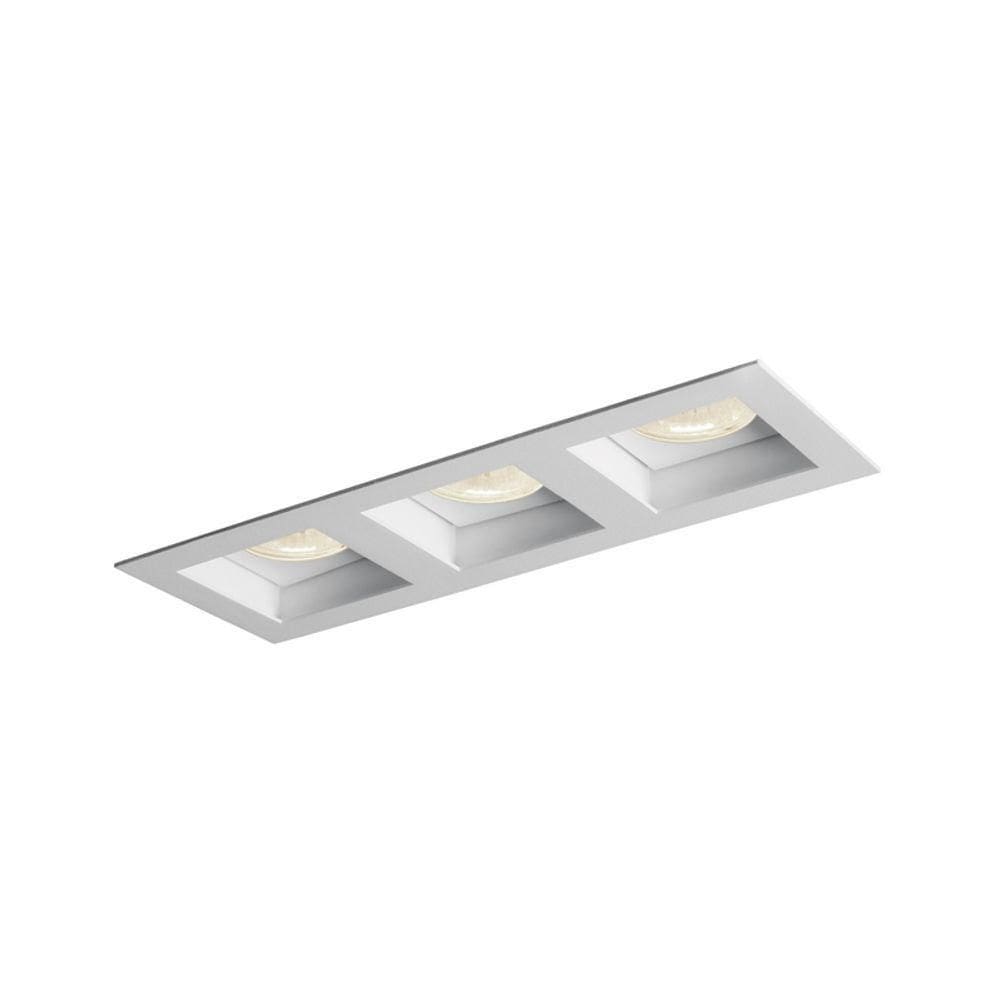 Spot De Embutir Newline Flat Para 3 Lâmpadas Par 20 E27 Bivolt Branco