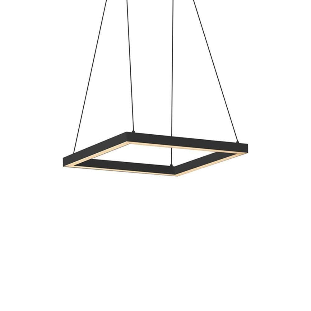 Lustre Pendente Newline Fit Led 740 Bivolt Preto 3000k Luz Amarela