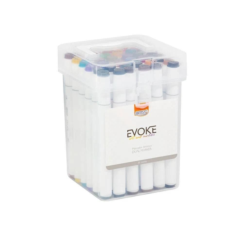 Marcador Artístico Evoke Dual Marker Brw 36 Cores
