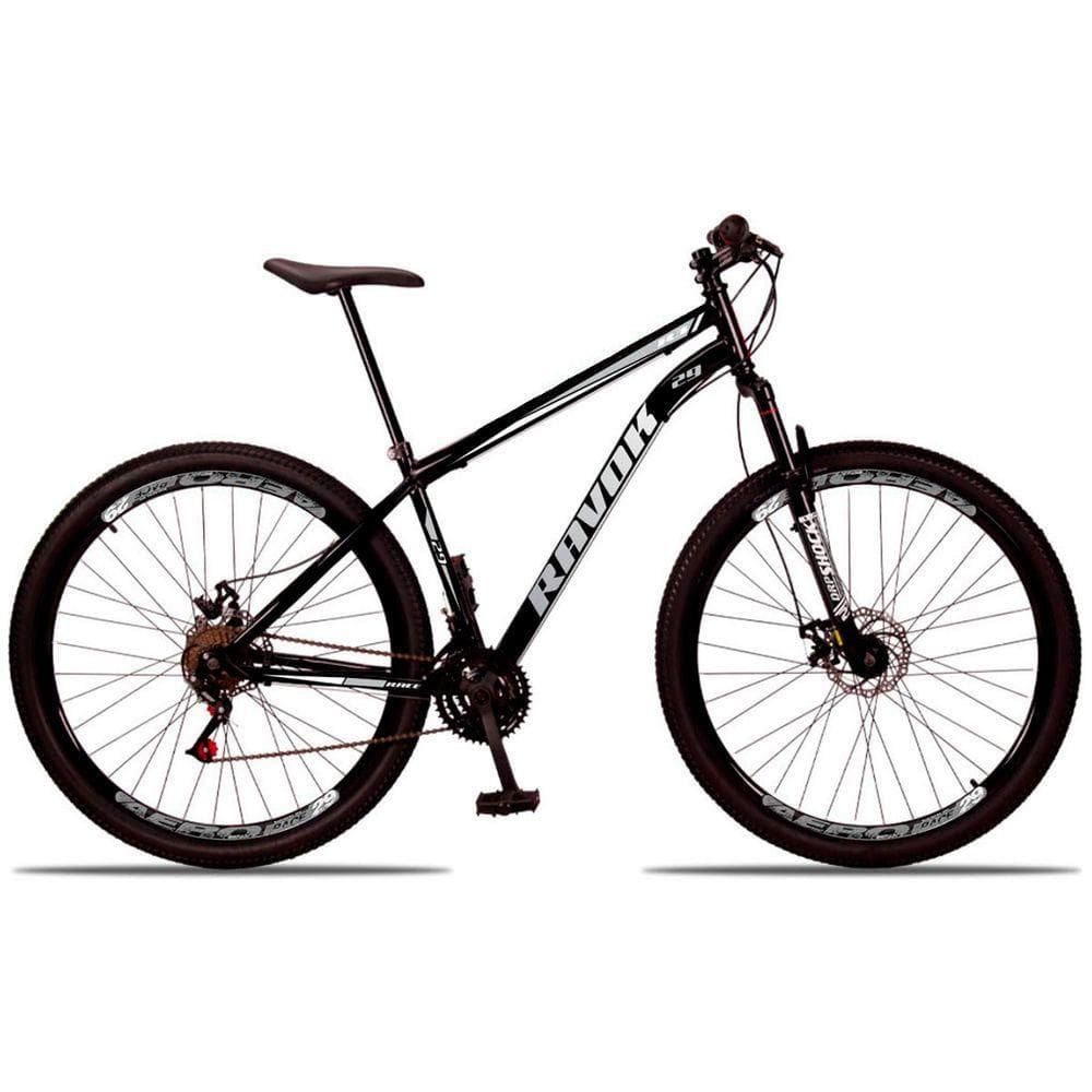 Bicicleta Mountain Bike 21 Velocidades Aço Suspensão Shimano Cor:cinza