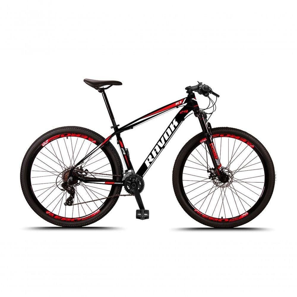 Bicicleta Bike Aro 29 Alumínio 24 Velocidades Shimano Suspensão Freio A Disco Vermelho Tam 17