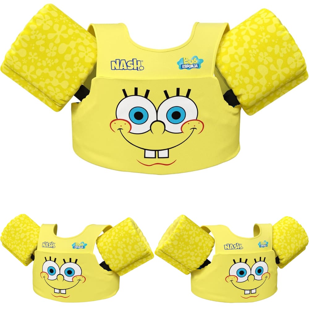 Boia Infantil Bob Esponja com Colete Salva Vidas Nash