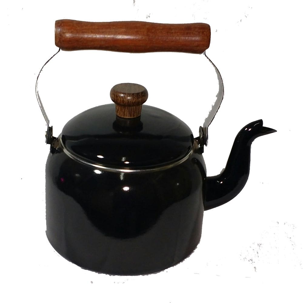 Chaleira esmaltada Preta - 1,8 litros