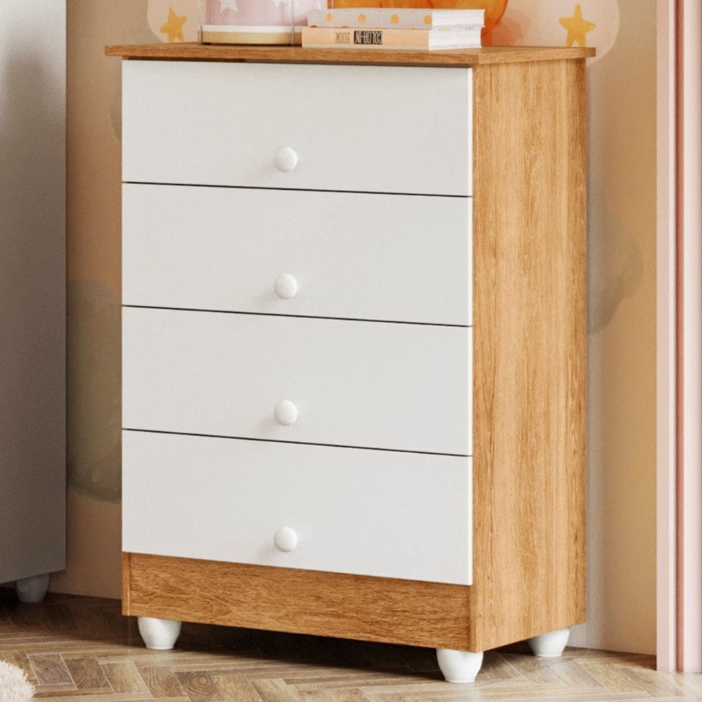 Cômoda 4 Gavetas Soft Life Tigus Baby