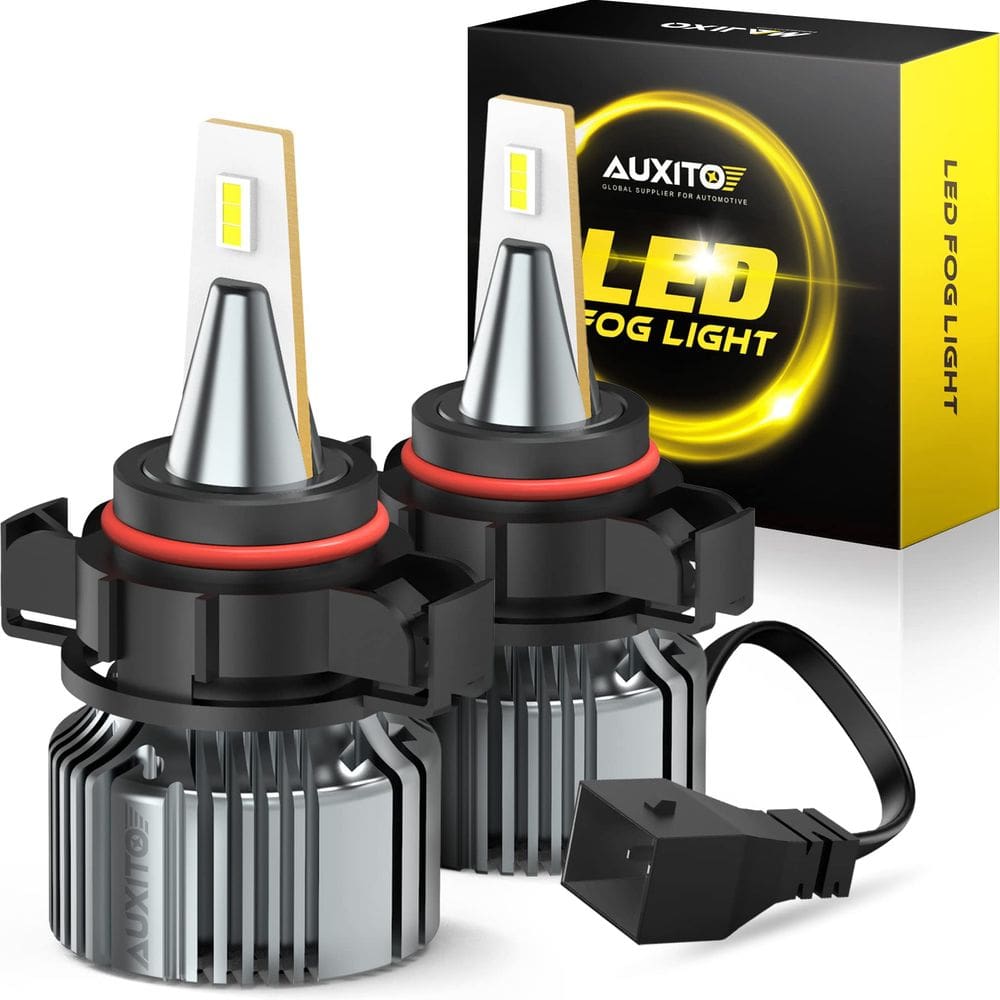 Lâmpadas de neblina LED AUXITO 5202 H16 6500K Cool White, pacote com 2