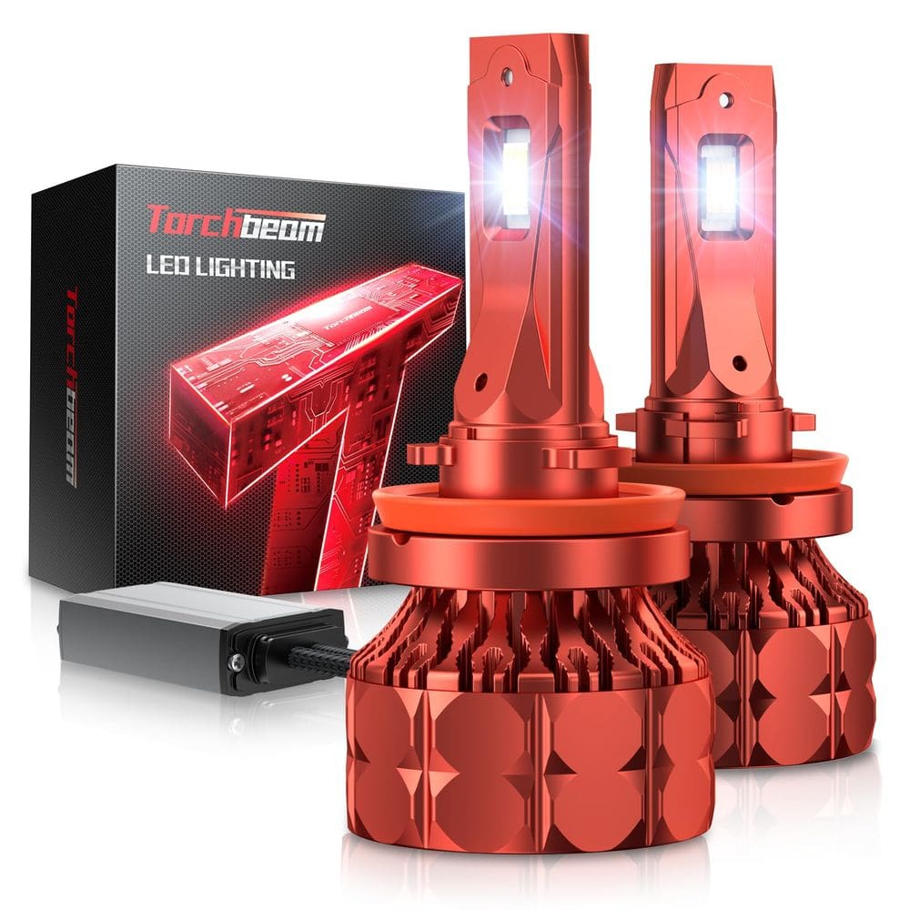 Lâmpadas de nevoeiro Torchbeam 2024 H11/H9/H8 6500K 34000LM