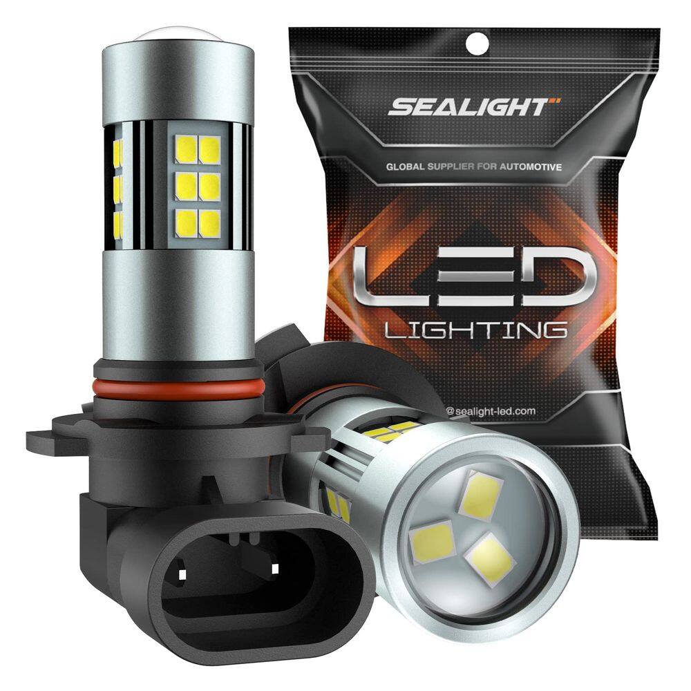 Lâmpadas de neblina LED SEALIGHT H10/9145/9140 6000K Pacote com 2