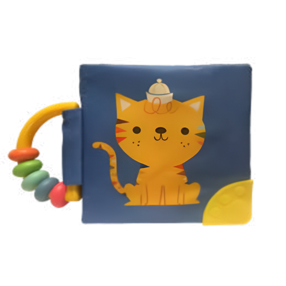 Meu livro macio com chocalho e mordedor: Gato