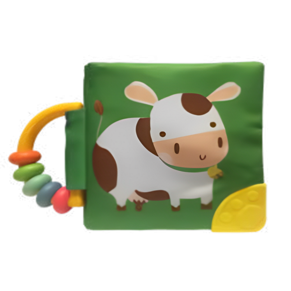 Meu livro macio com chocalho e mordedor: Vaca