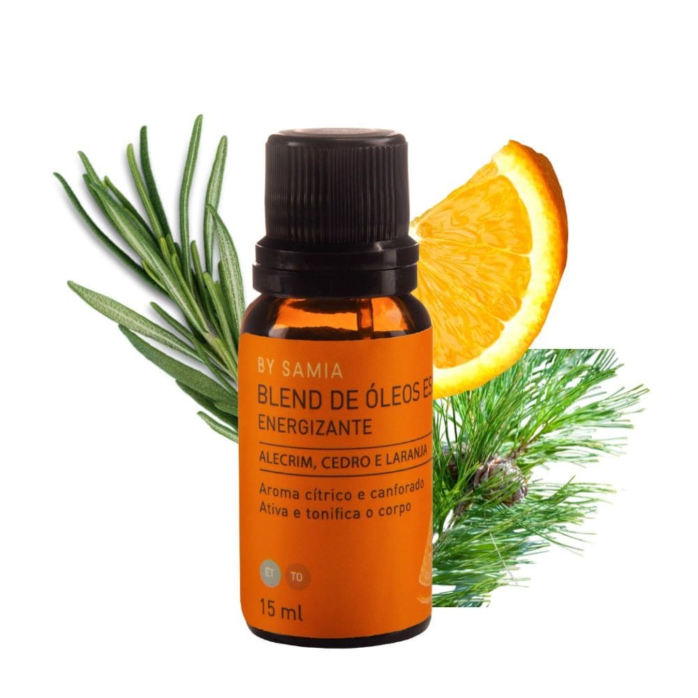 Blend De Óleos Essenciais Energizante - By Samia - 15ml