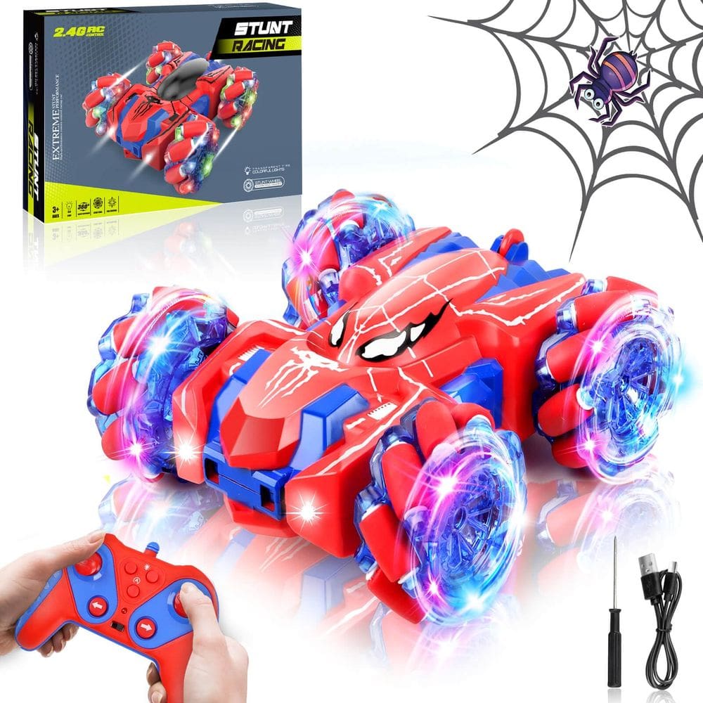 Carro de controle remoto Dolanus Spider ZZXHXC-Red para crianças de 3 a 13 anos
