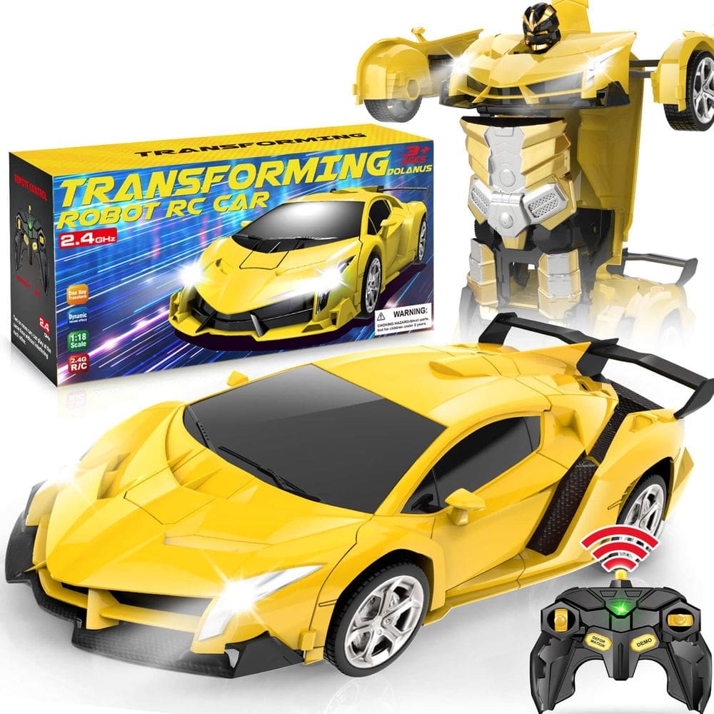 Carro de controle remoto Dolanus Transform Robot RC Toys 5-7 anos