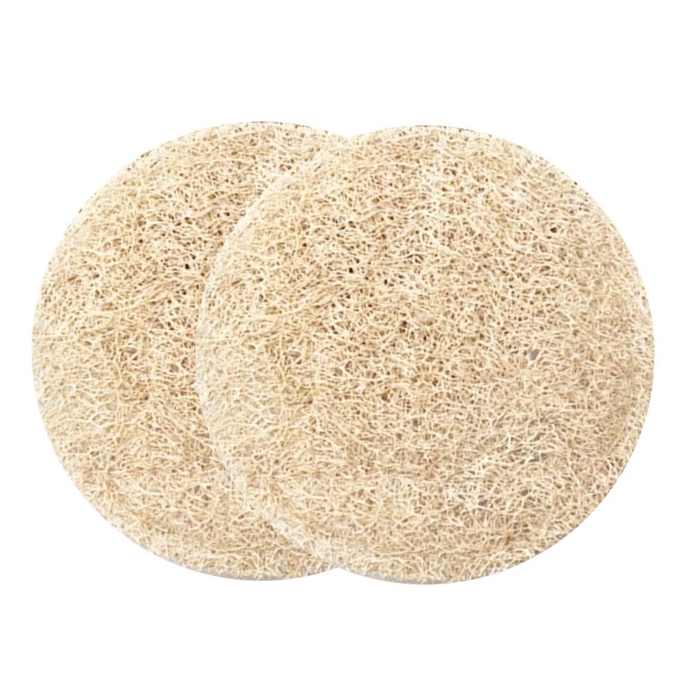 Tapete de chá Coasters FELTECHELECTR Loofah, tapetes americanos de cortiça, 2 peças