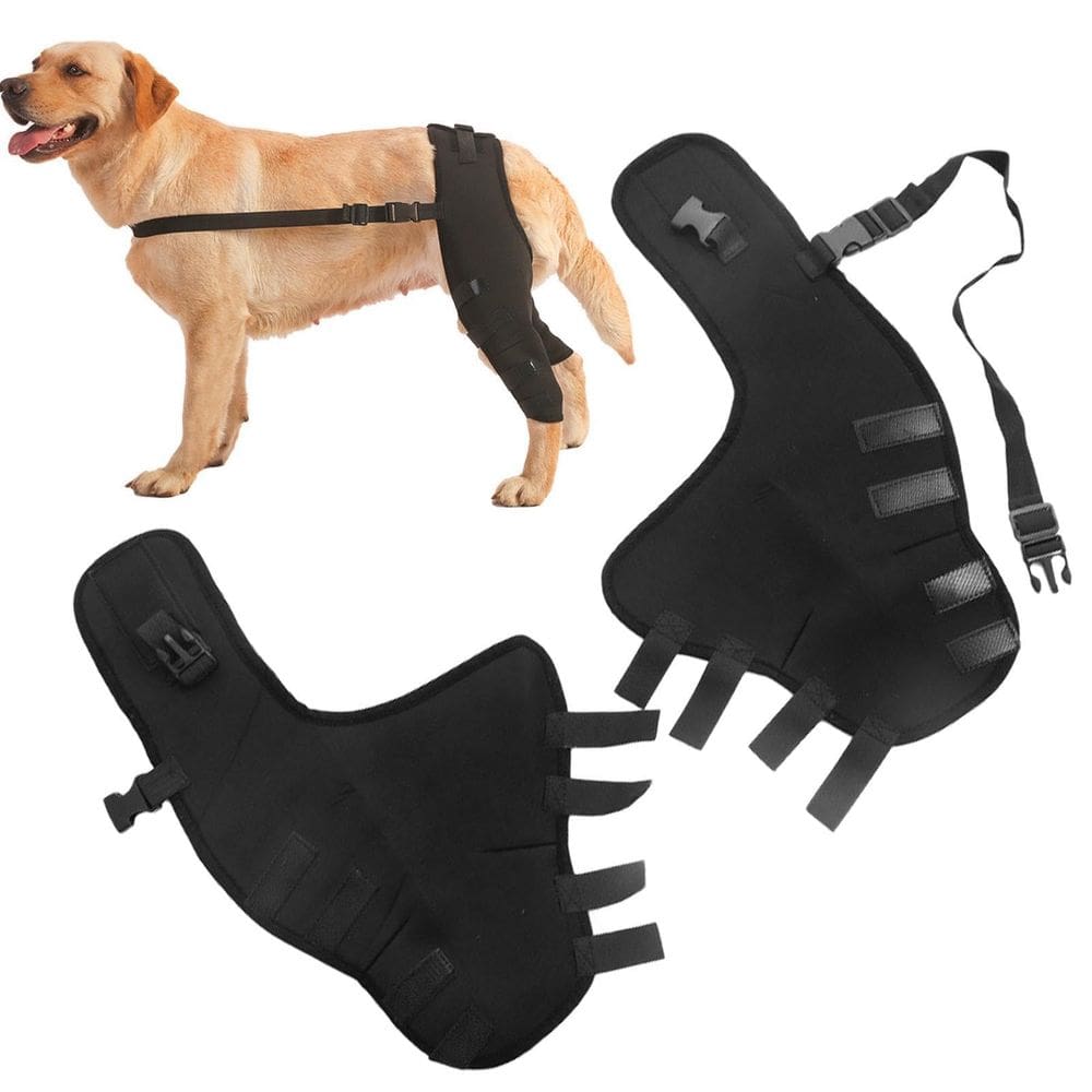 Suporte de joelheira de perna traseira para cães pequenos e médios