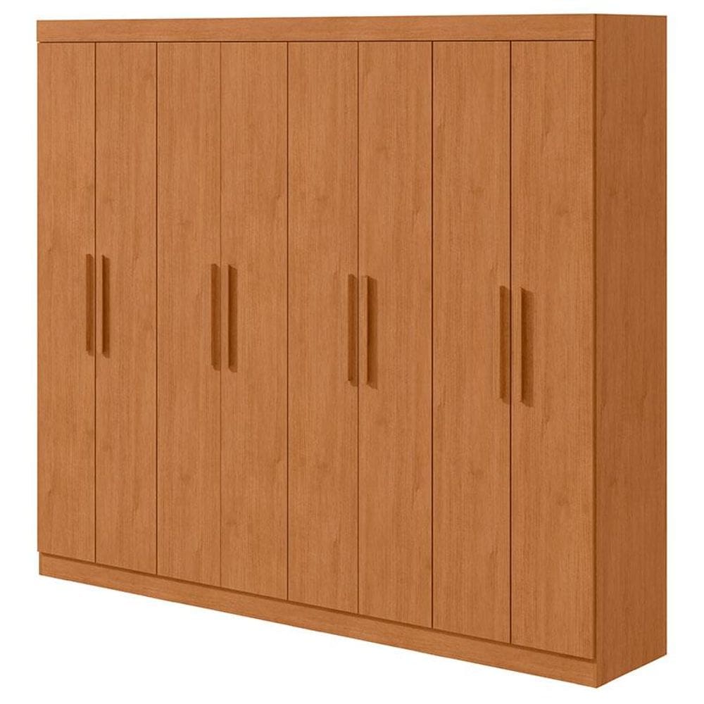 Guarda Roupa Casal Andara Soft 8 Portas Amêndoa Clean - Lopas